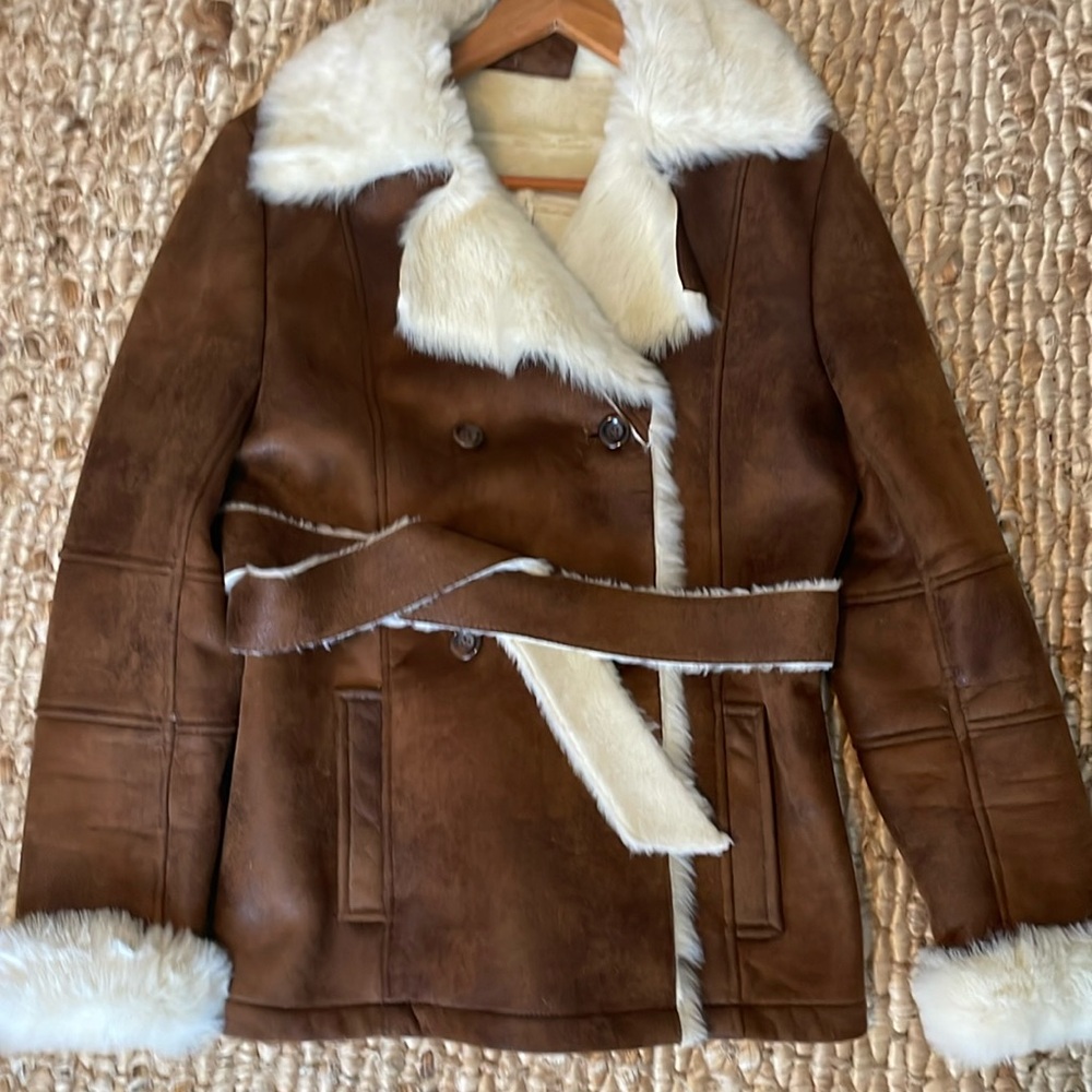 Wilson Leather Woman’s Size Medium Faux Fur Coat
